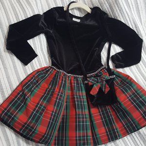 Sweet Heart Rose Christmas Holiday Dress Girls 5